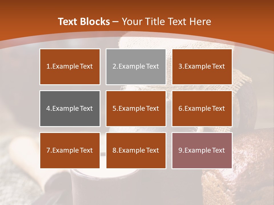 A Table Topped With A Loaf Of Bread And A Cup Of Coffee PowerPoint Template