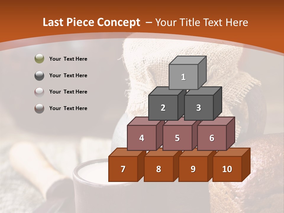 A Table Topped With A Loaf Of Bread And A Cup Of Coffee PowerPoint Template