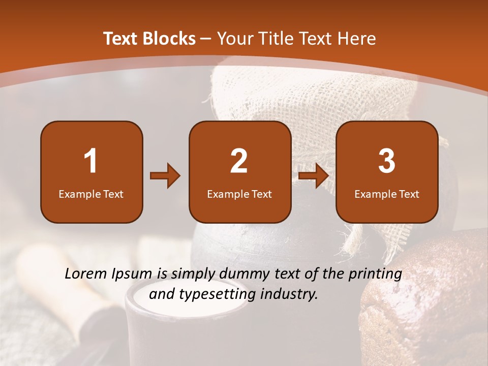A Table Topped With A Loaf Of Bread And A Cup Of Coffee PowerPoint Template