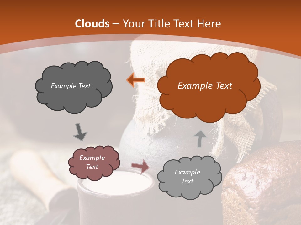 A Table Topped With A Loaf Of Bread And A Cup Of Coffee PowerPoint Template