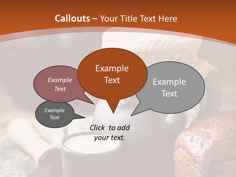 A Table Topped With A Loaf Of Bread And A Cup Of Coffee PowerPoint Template