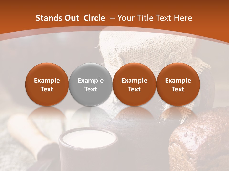 A Table Topped With A Loaf Of Bread And A Cup Of Coffee PowerPoint Template