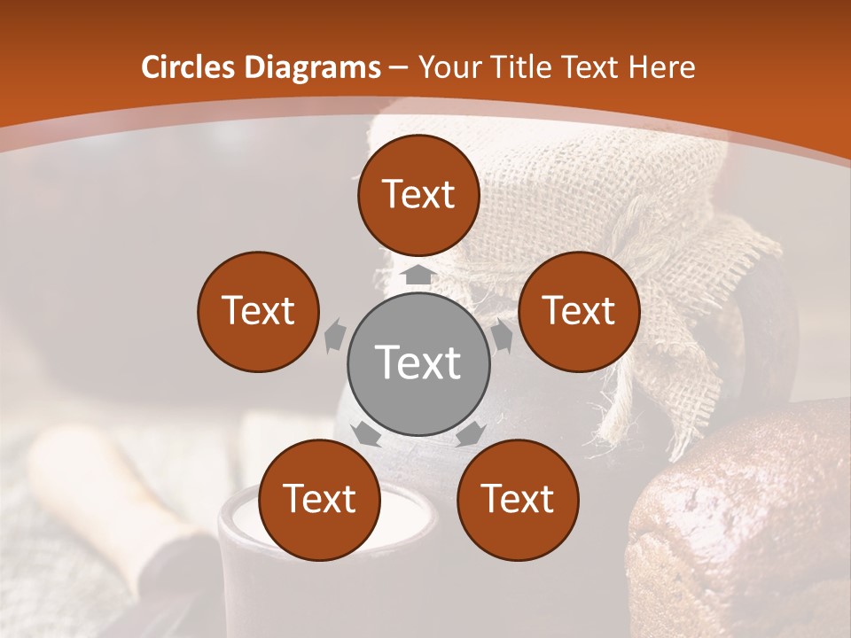 A Table Topped With A Loaf Of Bread And A Cup Of Coffee PowerPoint Template