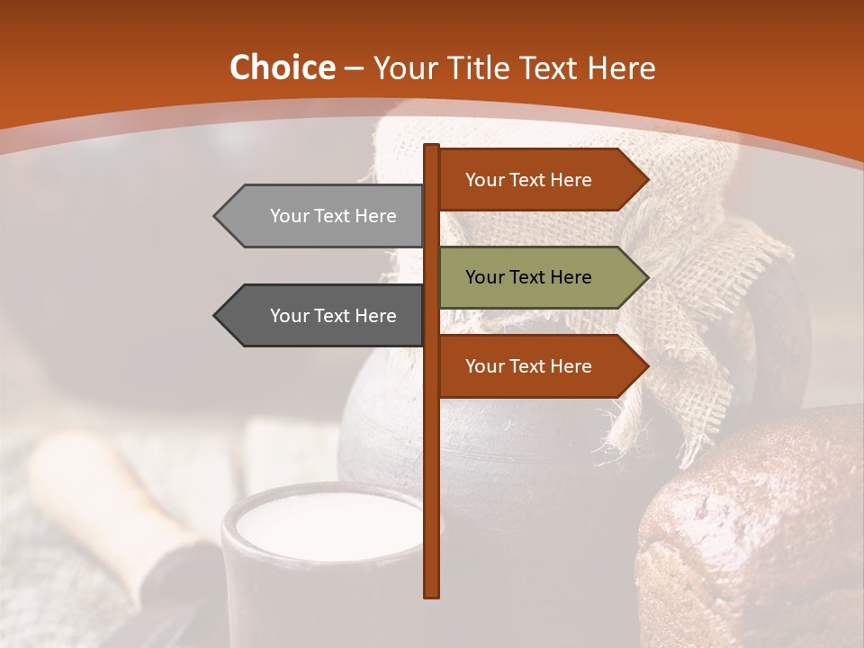 A Table Topped With A Loaf Of Bread And A Cup Of Coffee PowerPoint Template