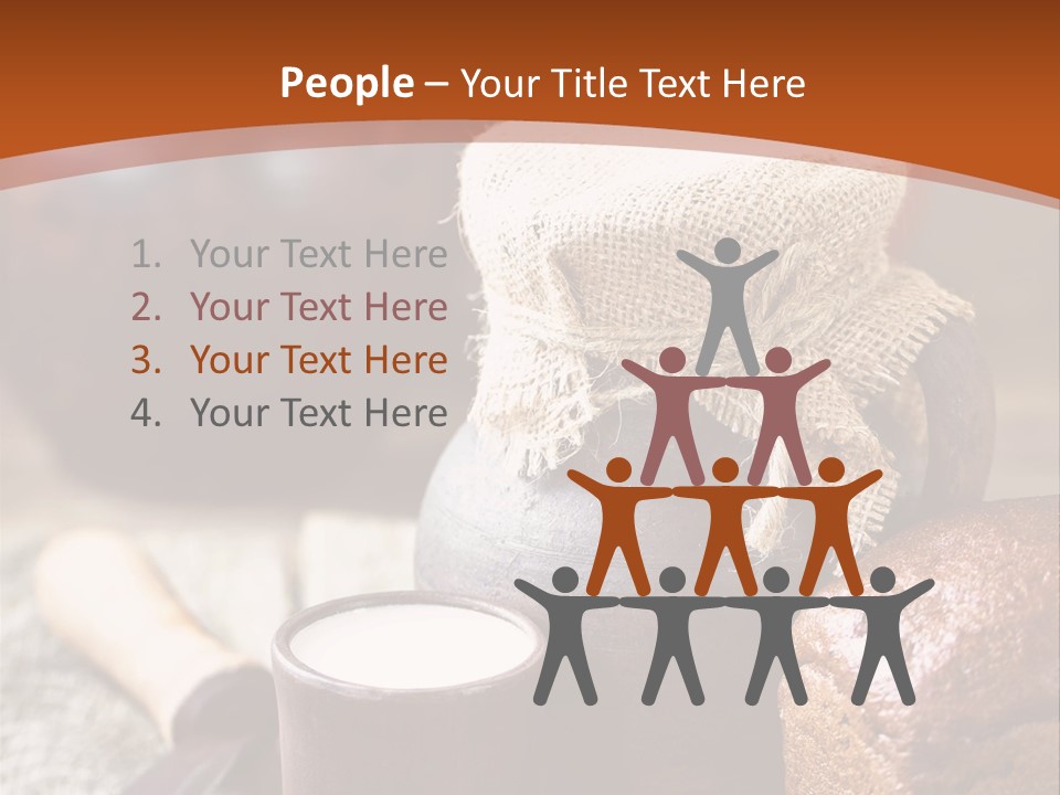 A Table Topped With A Loaf Of Bread And A Cup Of Coffee PowerPoint Template