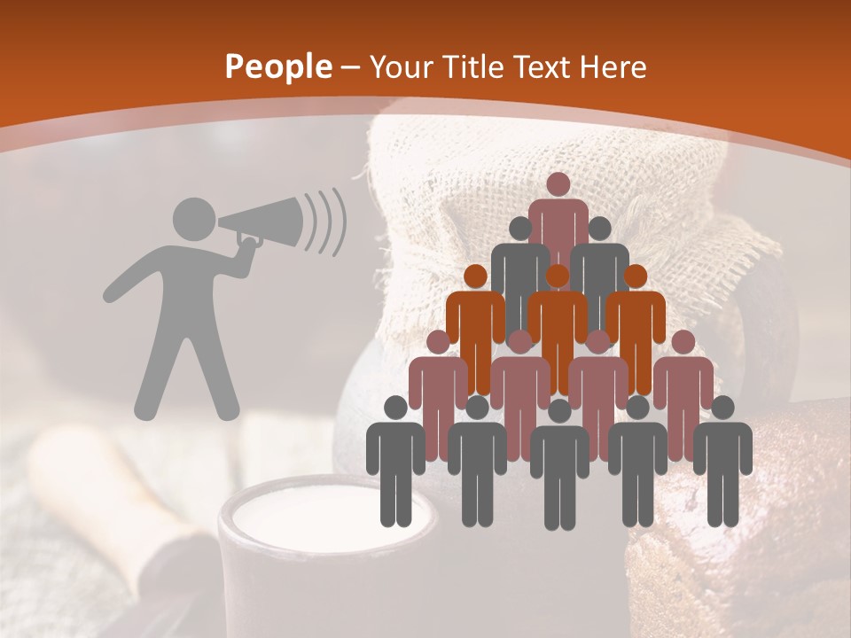 A Table Topped With A Loaf Of Bread And A Cup Of Coffee PowerPoint Template