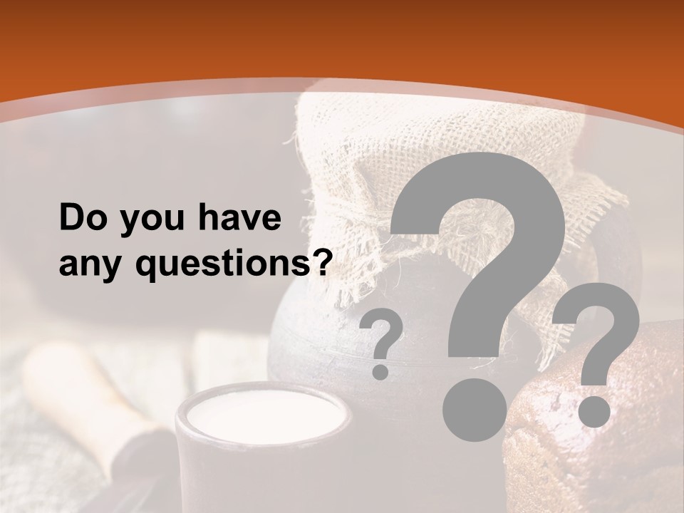 A Table Topped With A Loaf Of Bread And A Cup Of Coffee PowerPoint Template