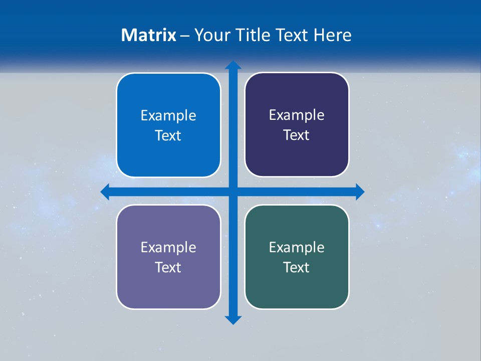 A Night Sky With Stars And Clouds Powerpoint Presentation PowerPoint Template