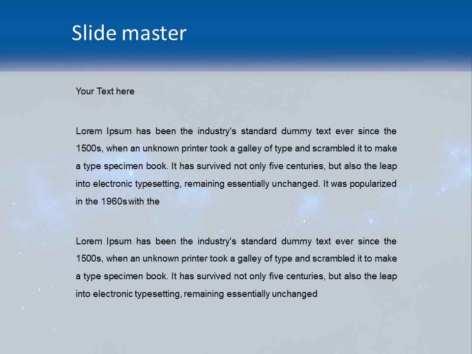 A Night Sky With Stars And Clouds Powerpoint Presentation PowerPoint Template