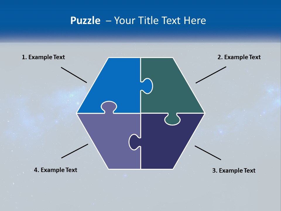 A Night Sky With Stars And Clouds Powerpoint Presentation PowerPoint Template