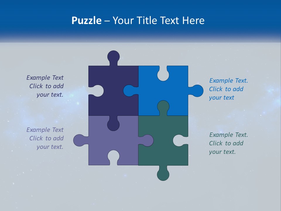 A Night Sky With Stars And Clouds Powerpoint Presentation PowerPoint Template