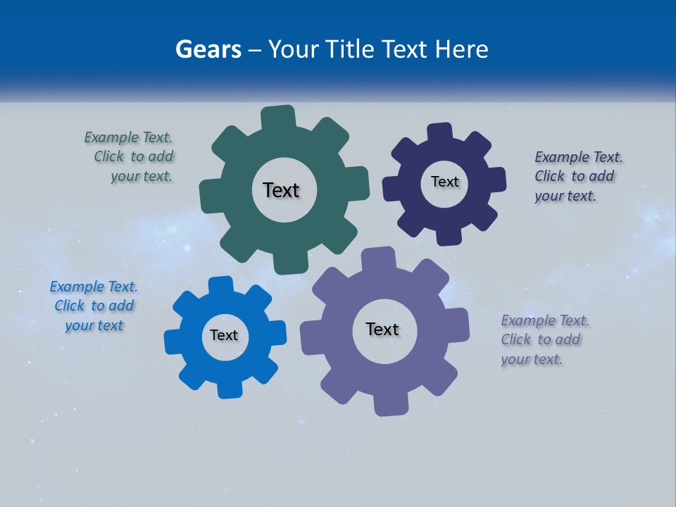 A Night Sky With Stars And Clouds Powerpoint Presentation PowerPoint Template