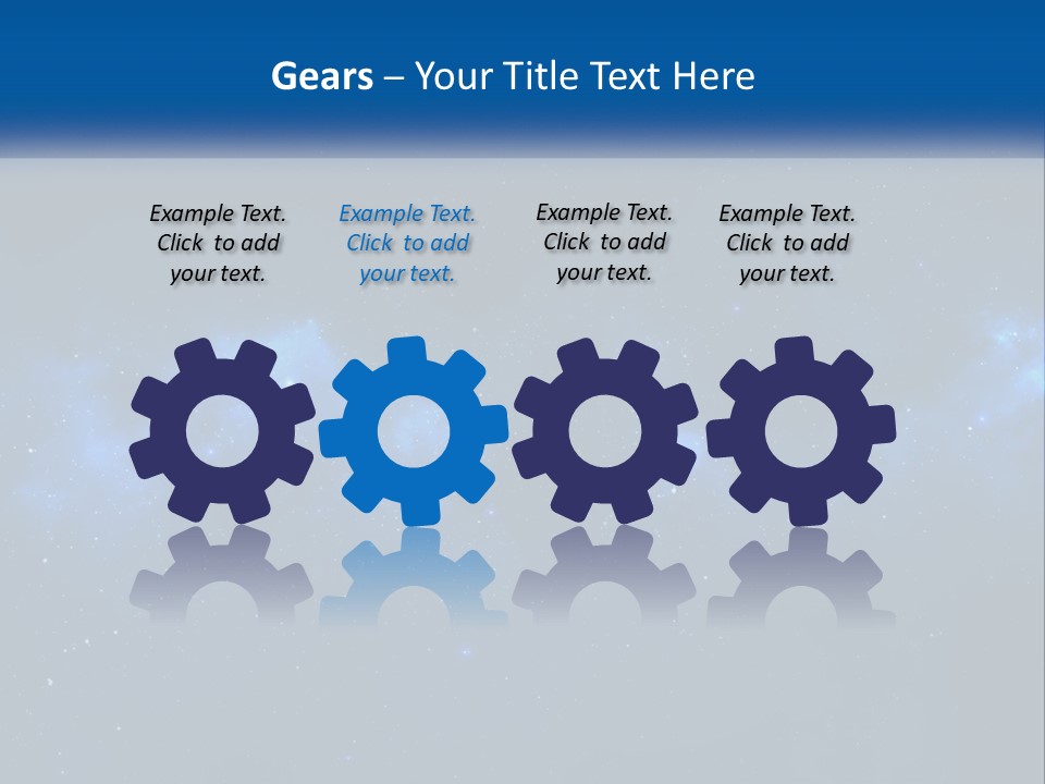 A Night Sky With Stars And Clouds Powerpoint Presentation PowerPoint Template