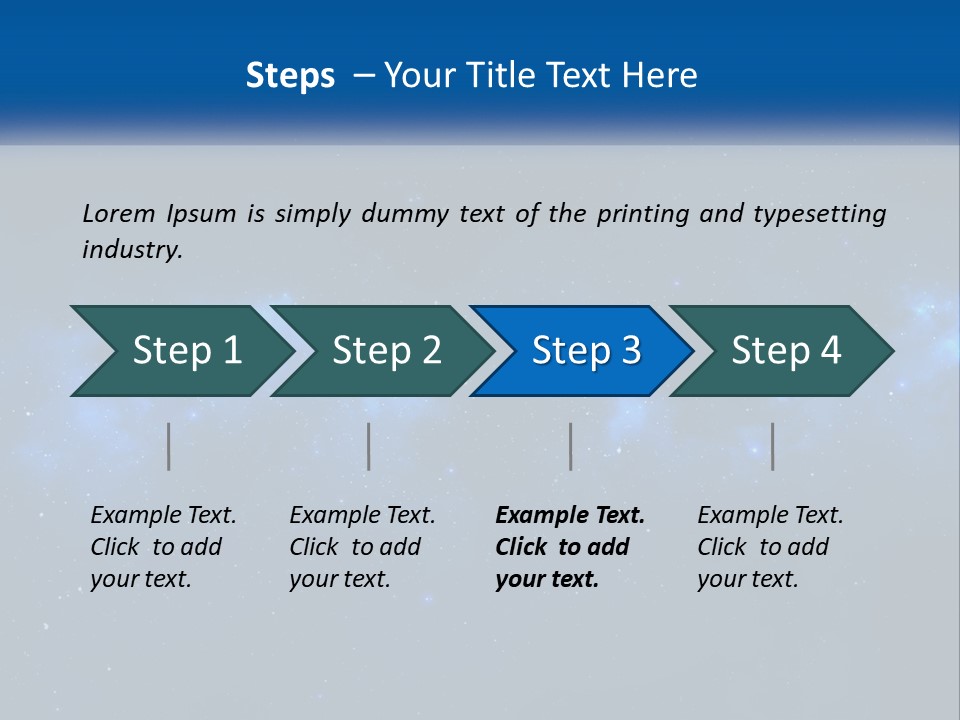 A Night Sky With Stars And Clouds Powerpoint Presentation PowerPoint Template