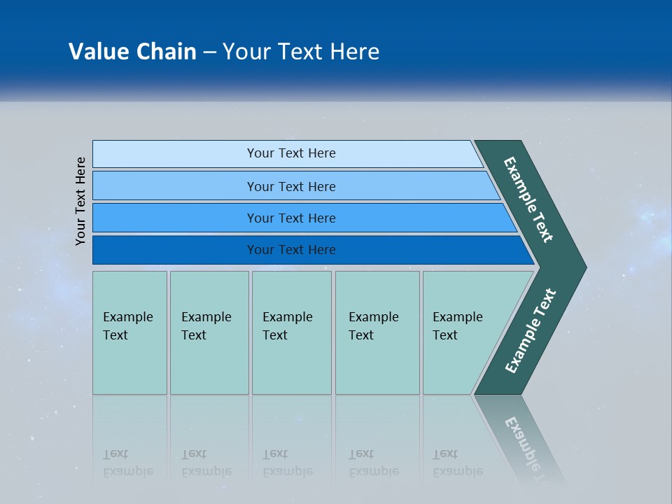 A Night Sky With Stars And Clouds Powerpoint Presentation PowerPoint Template