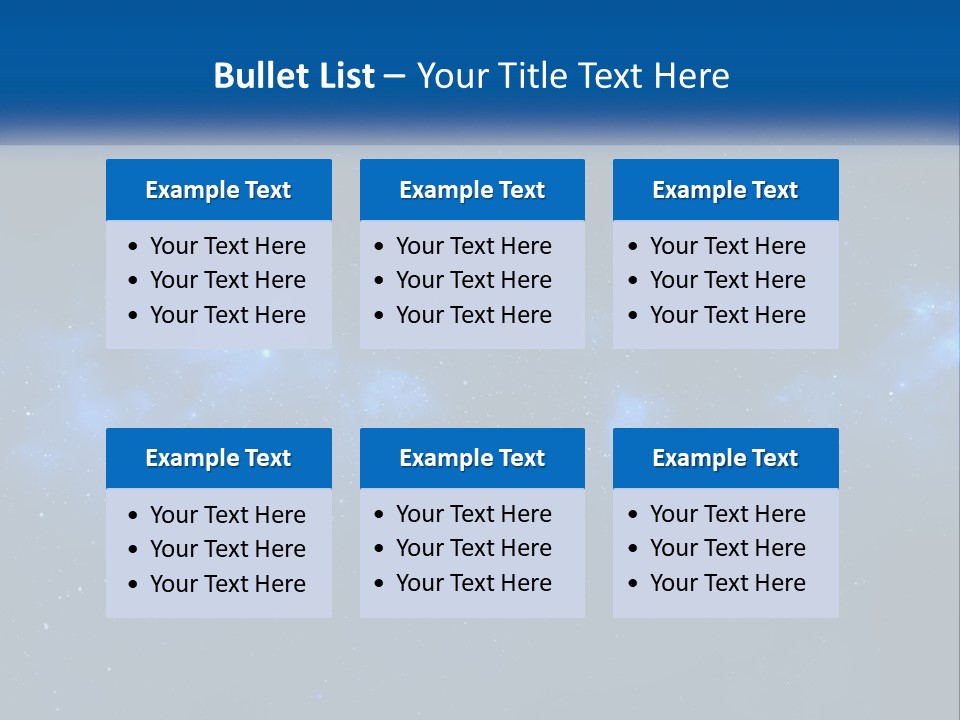 A Night Sky With Stars And Clouds Powerpoint Presentation PowerPoint Template