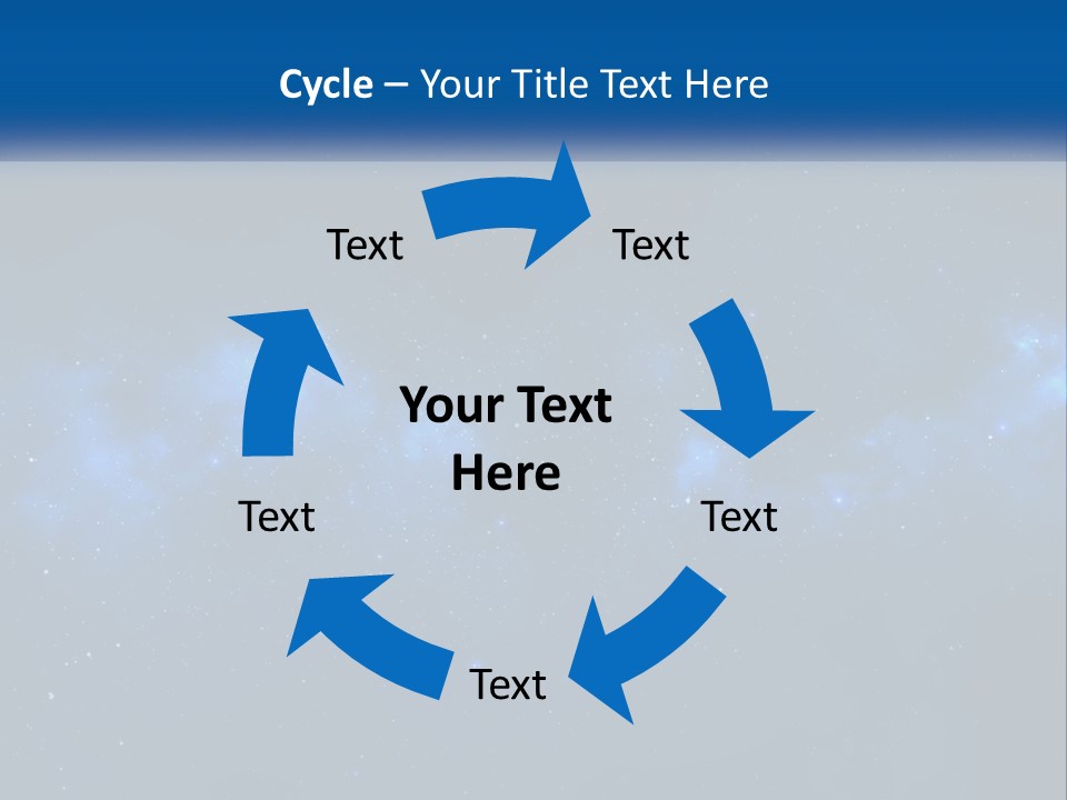 A Night Sky With Stars And Clouds Powerpoint Presentation PowerPoint Template