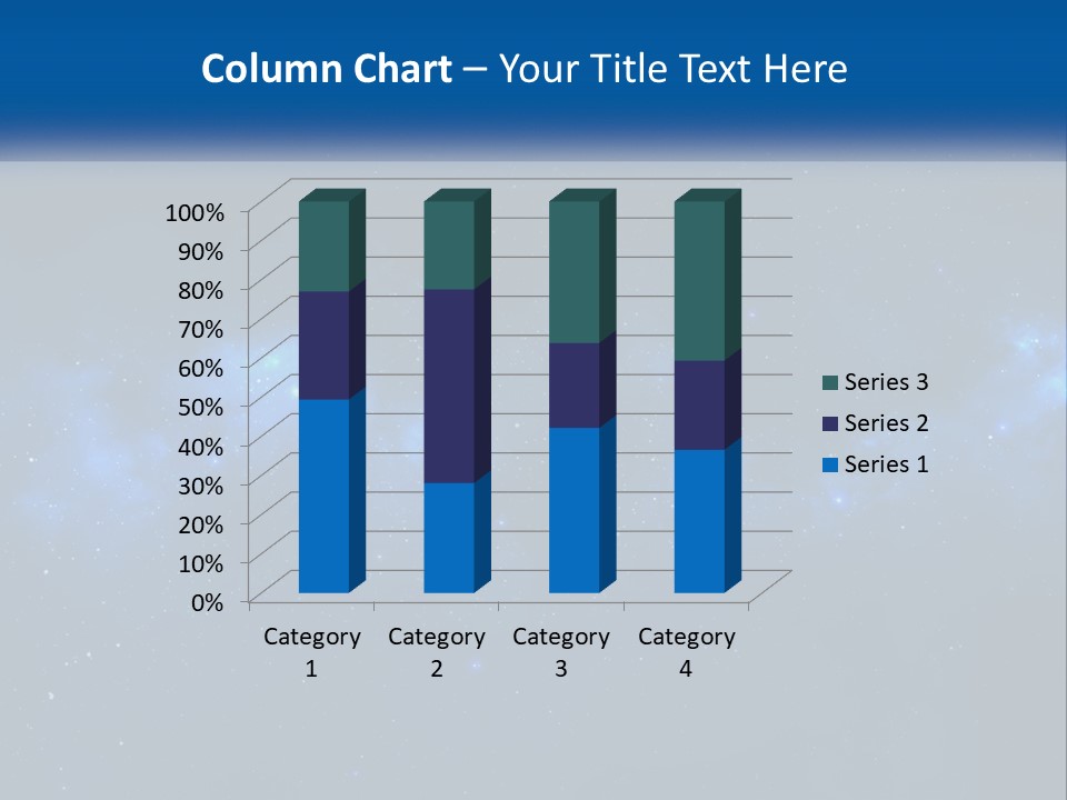 A Night Sky With Stars And Clouds Powerpoint Presentation PowerPoint Template
