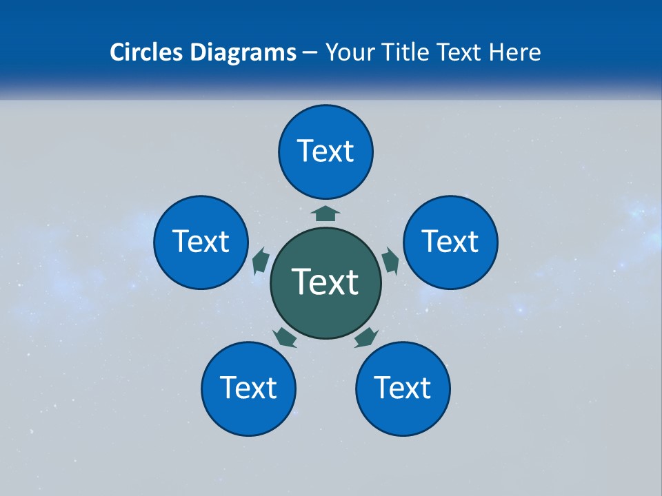 A Night Sky With Stars And Clouds Powerpoint Presentation PowerPoint Template
