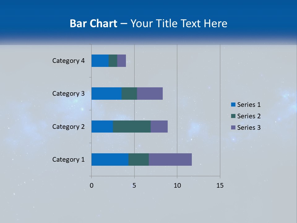 A Night Sky With Stars And Clouds Powerpoint Presentation PowerPoint Template
