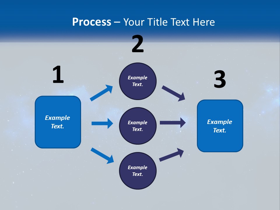 A Night Sky With Stars And Clouds Powerpoint Presentation PowerPoint Template