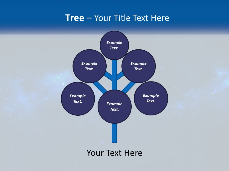 A Night Sky With Stars And Clouds Powerpoint Presentation PowerPoint Template