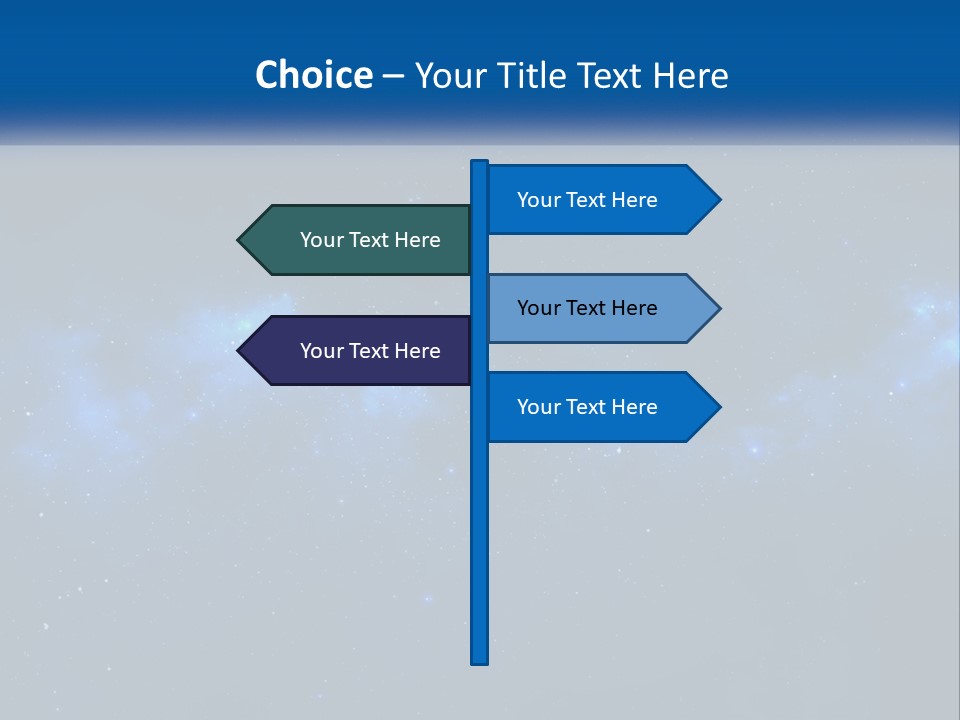 A Night Sky With Stars And Clouds Powerpoint Presentation PowerPoint Template
