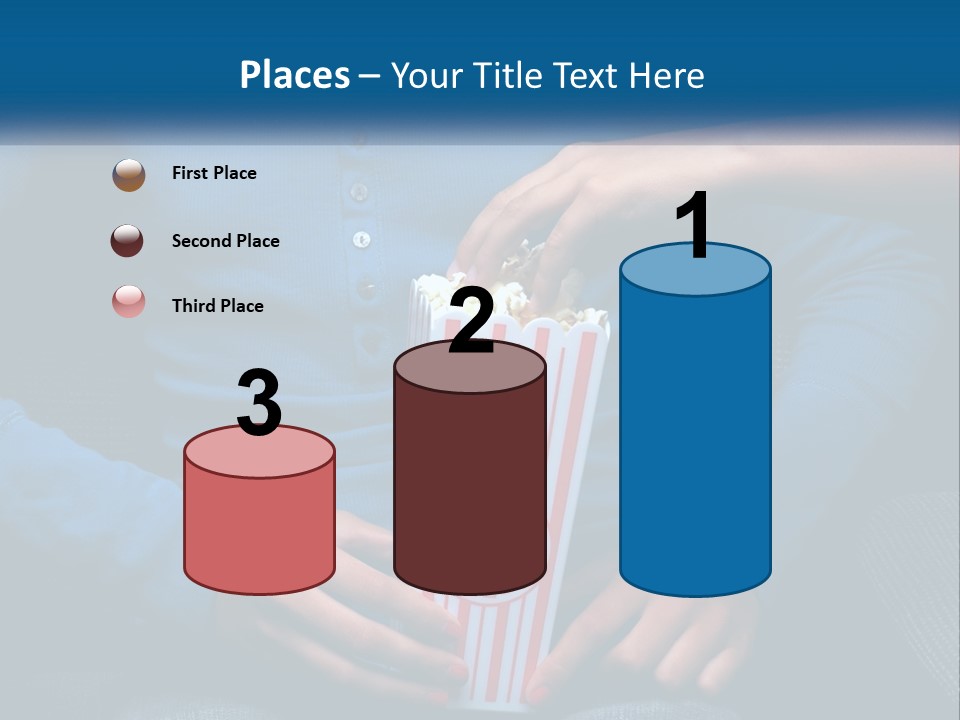 A Person Sitting In A Chair Holding A Bag Of Popcorn PowerPoint Template