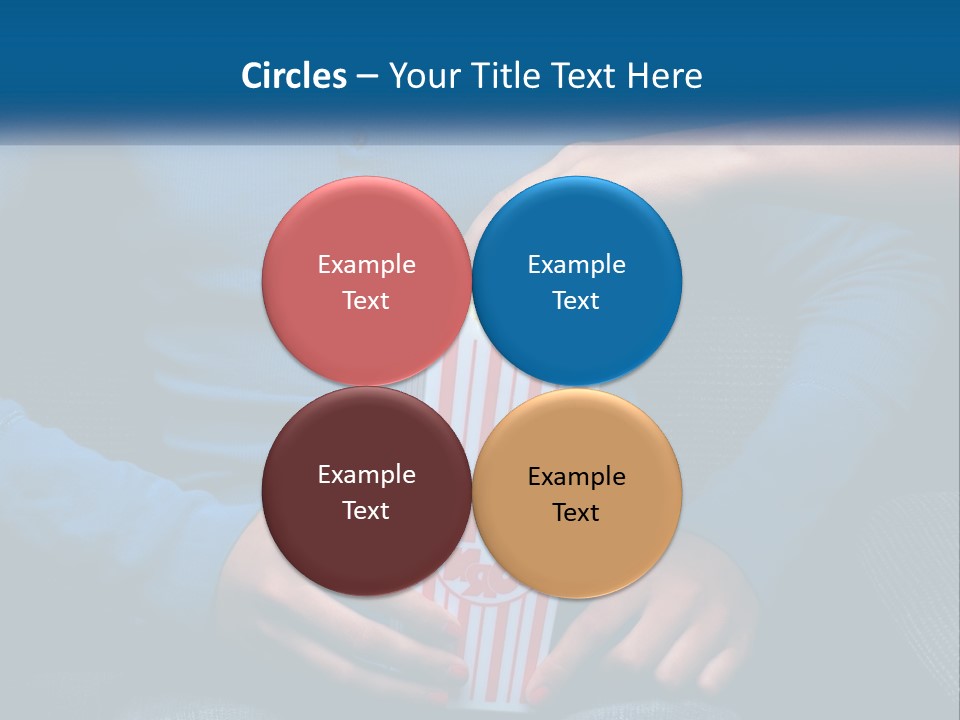 A Person Sitting In A Chair Holding A Bag Of Popcorn PowerPoint Template