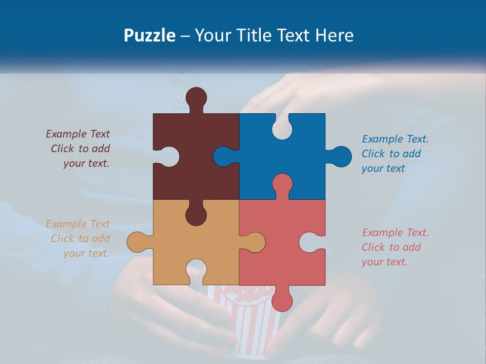 A Person Sitting In A Chair Holding A Bag Of Popcorn PowerPoint Template