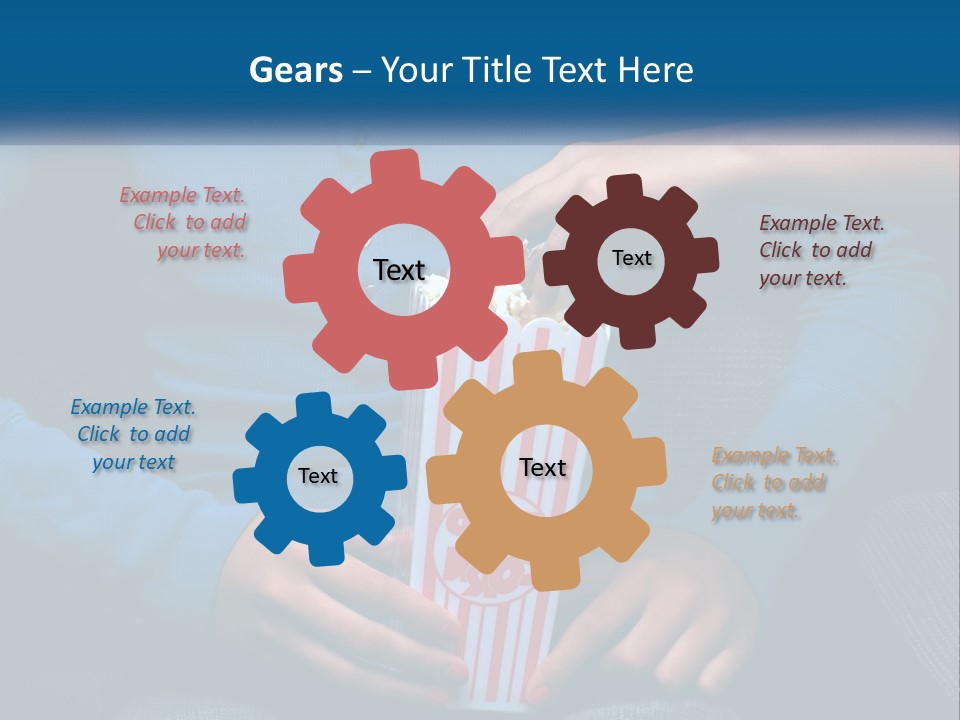 A Person Sitting In A Chair Holding A Bag Of Popcorn PowerPoint Template