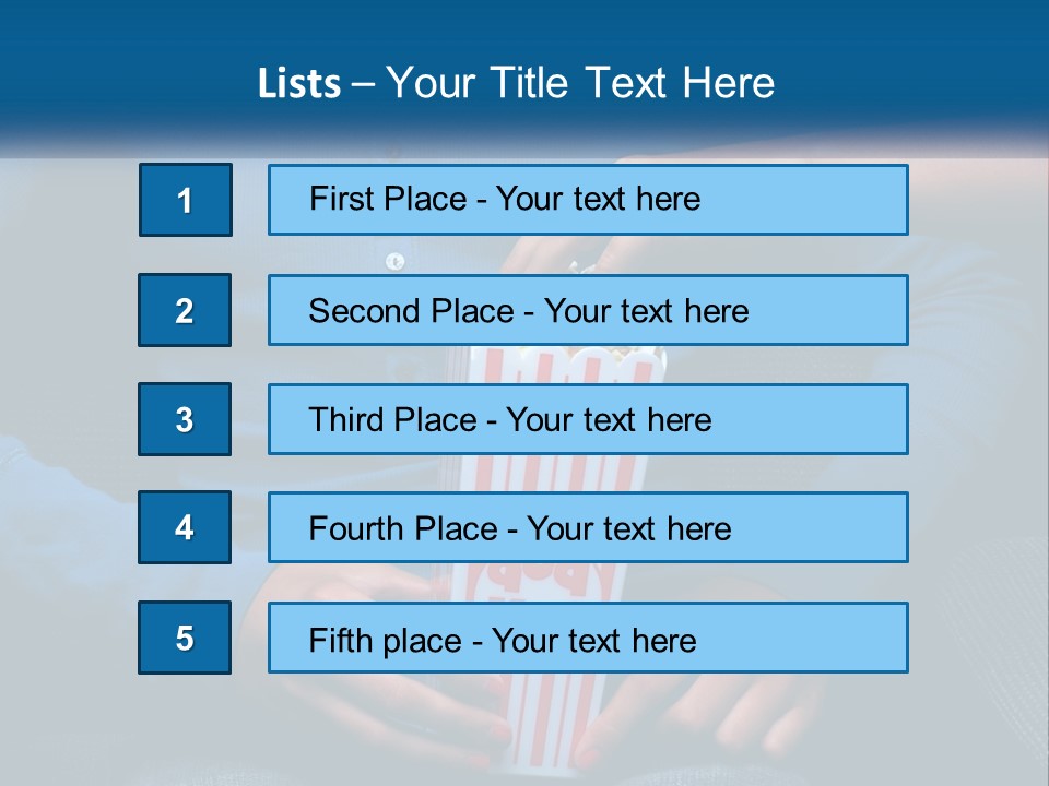 A Person Sitting In A Chair Holding A Bag Of Popcorn PowerPoint Template