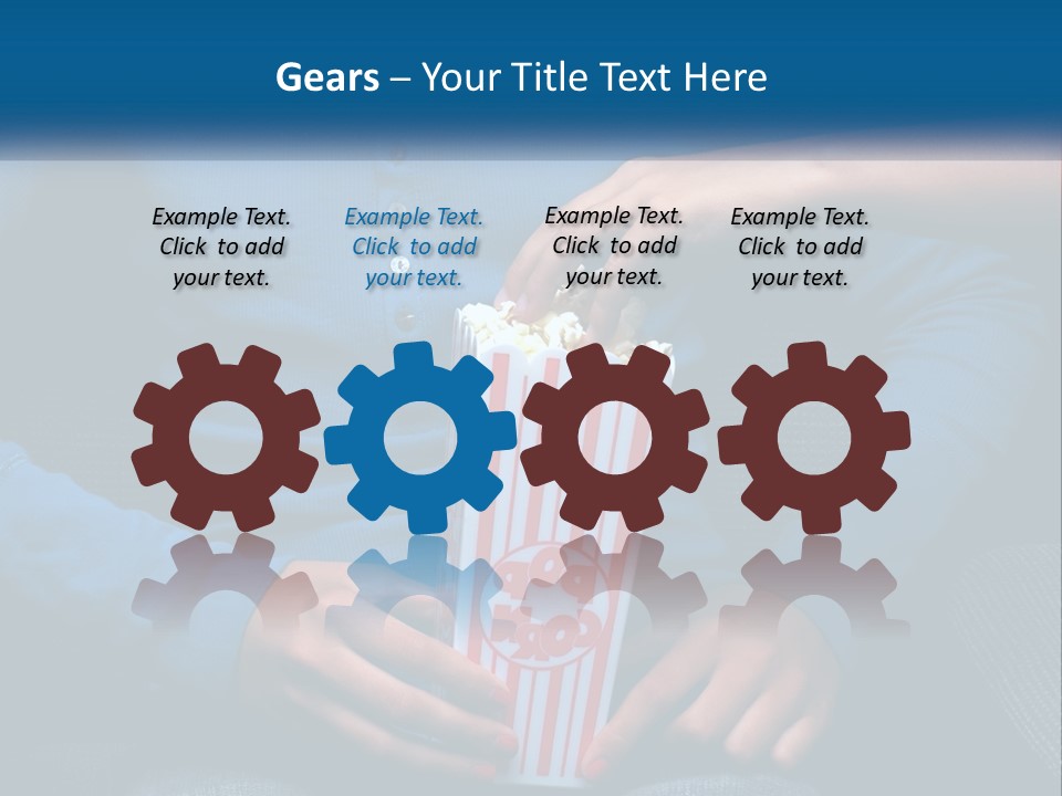 A Person Sitting In A Chair Holding A Bag Of Popcorn PowerPoint Template