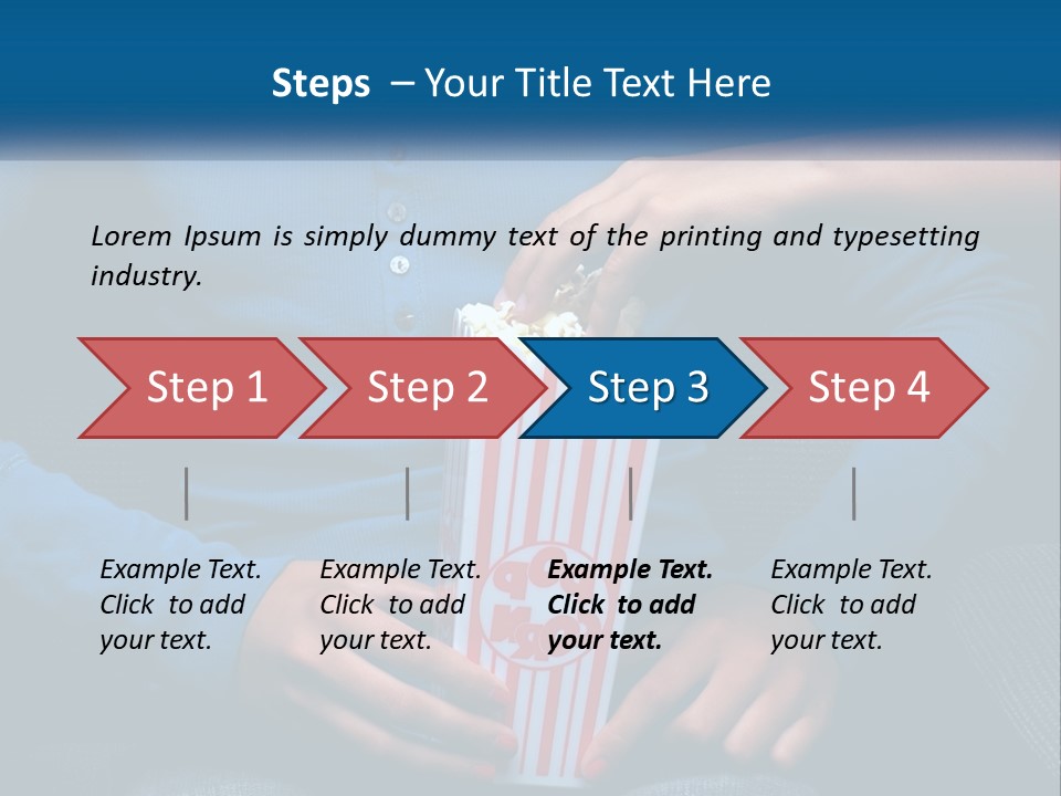 A Person Sitting In A Chair Holding A Bag Of Popcorn PowerPoint Template