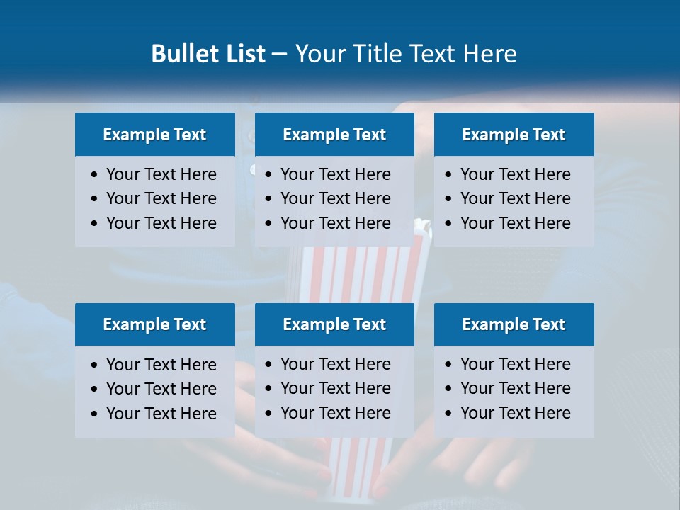 A Person Sitting In A Chair Holding A Bag Of Popcorn PowerPoint Template