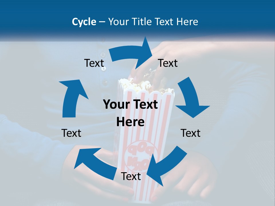 A Person Sitting In A Chair Holding A Bag Of Popcorn PowerPoint Template