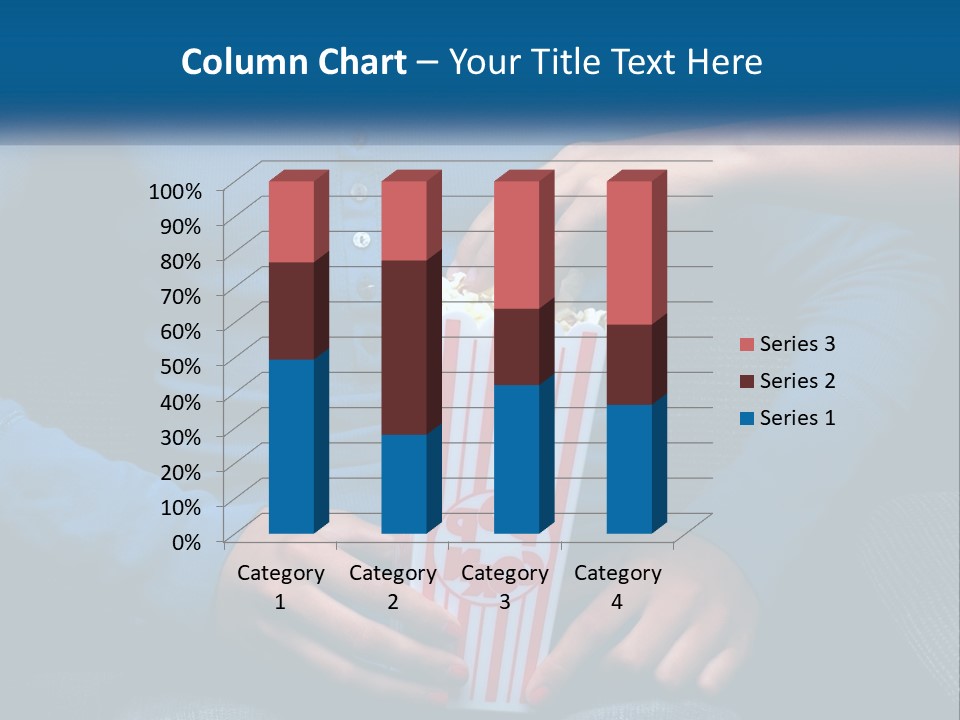 A Person Sitting In A Chair Holding A Bag Of Popcorn PowerPoint Template