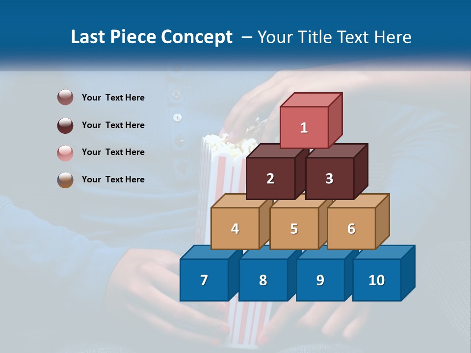 A Person Sitting In A Chair Holding A Bag Of Popcorn PowerPoint Template