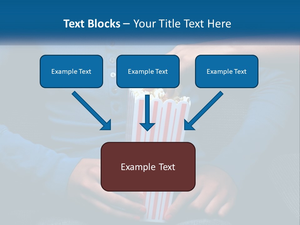 A Person Sitting In A Chair Holding A Bag Of Popcorn PowerPoint Template