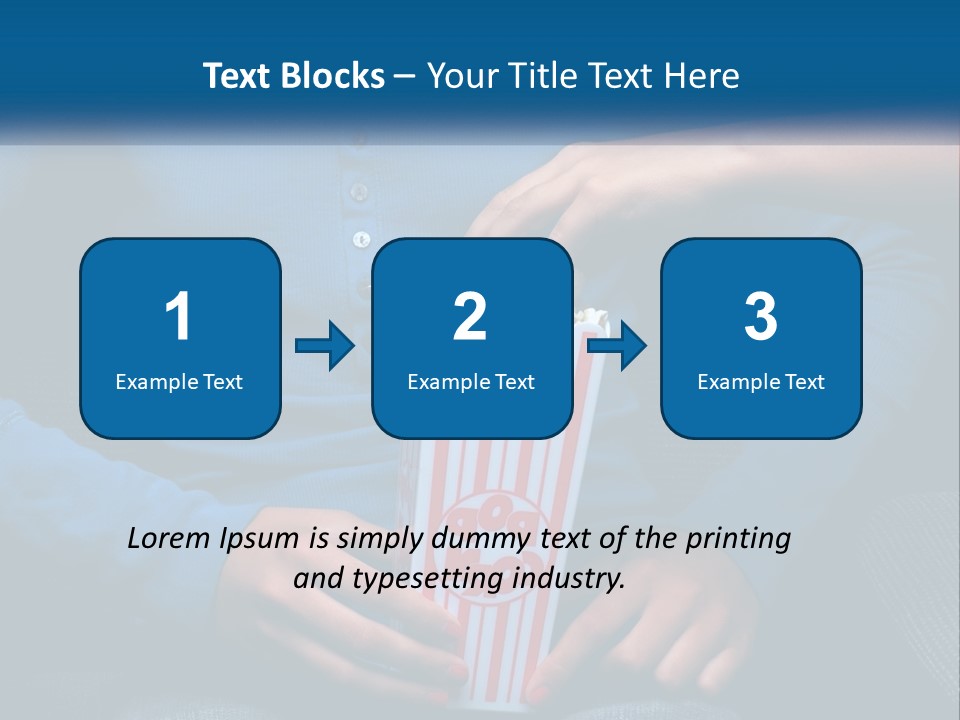 A Person Sitting In A Chair Holding A Bag Of Popcorn PowerPoint Template