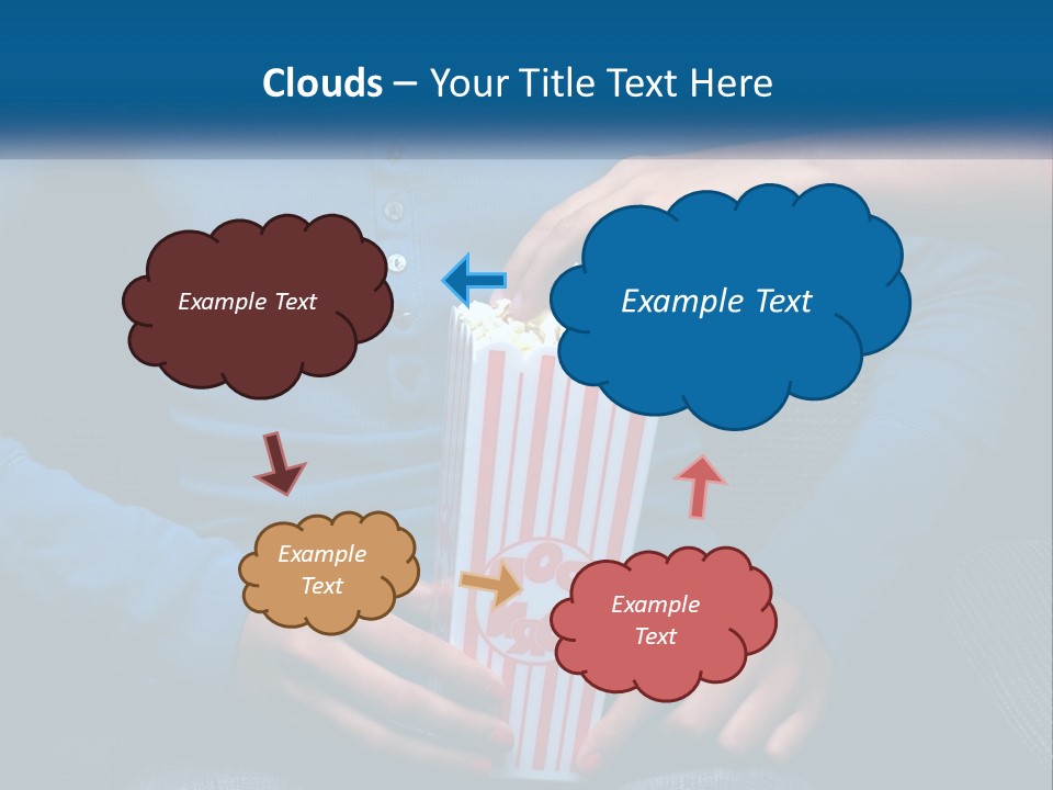 A Person Sitting In A Chair Holding A Bag Of Popcorn PowerPoint Template
