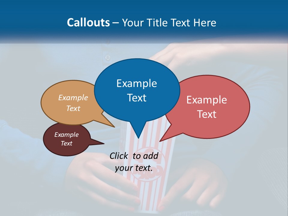 A Person Sitting In A Chair Holding A Bag Of Popcorn PowerPoint Template