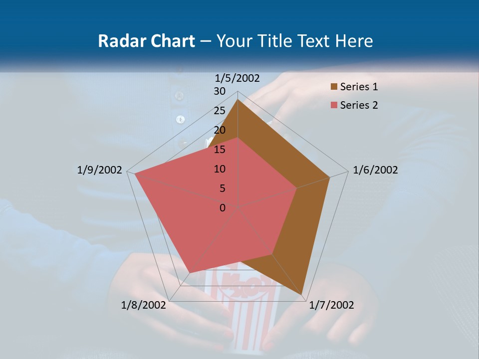 A Person Sitting In A Chair Holding A Bag Of Popcorn PowerPoint Template