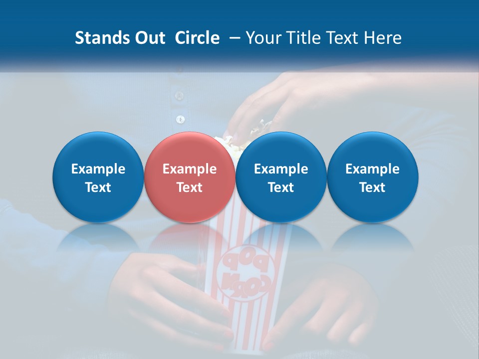 A Person Sitting In A Chair Holding A Bag Of Popcorn PowerPoint Template