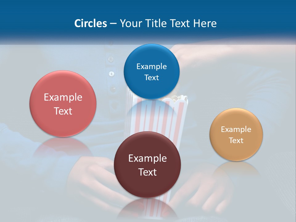 A Person Sitting In A Chair Holding A Bag Of Popcorn PowerPoint Template