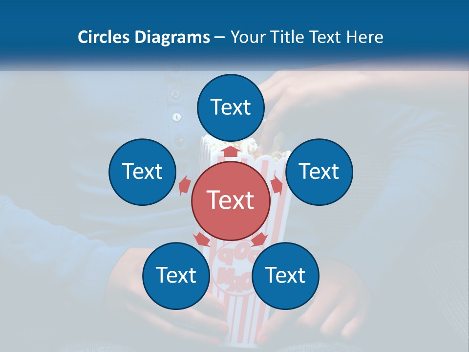 A Person Sitting In A Chair Holding A Bag Of Popcorn PowerPoint Template