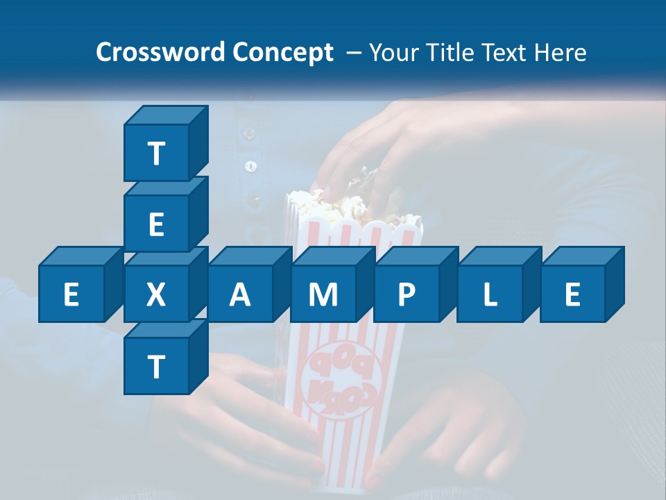 A Person Sitting In A Chair Holding A Bag Of Popcorn PowerPoint Template