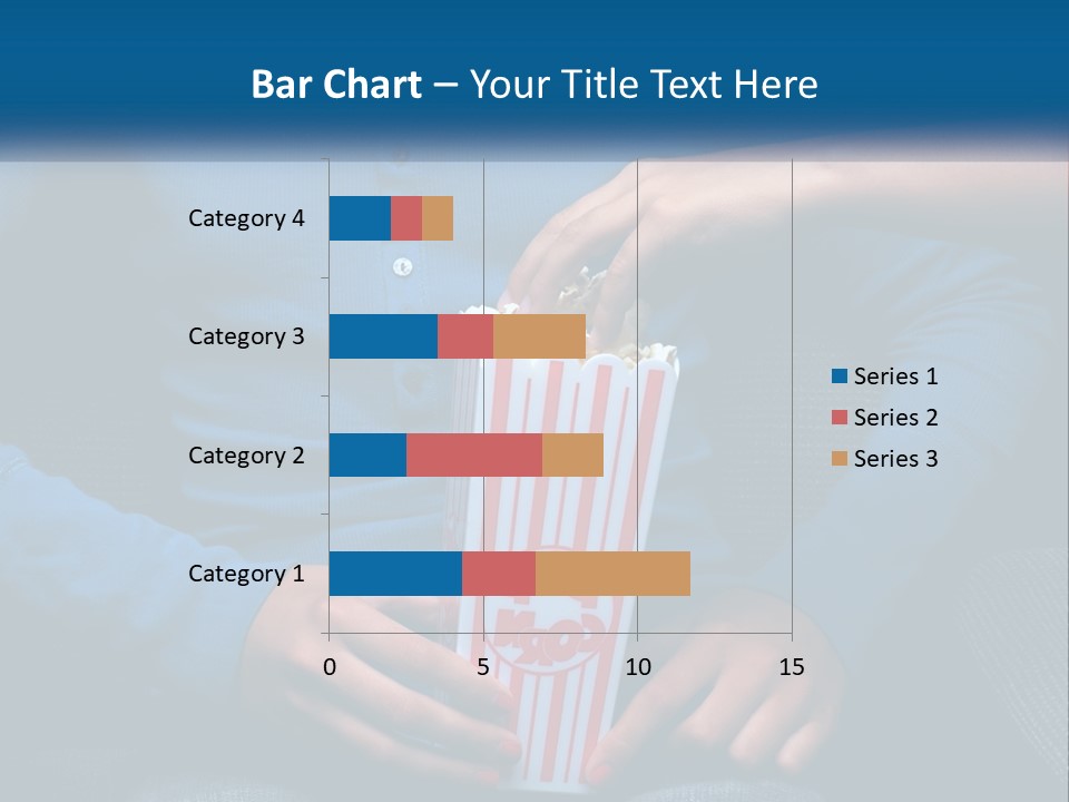 A Person Sitting In A Chair Holding A Bag Of Popcorn PowerPoint Template