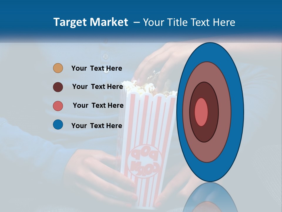 A Person Sitting In A Chair Holding A Bag Of Popcorn PowerPoint Template