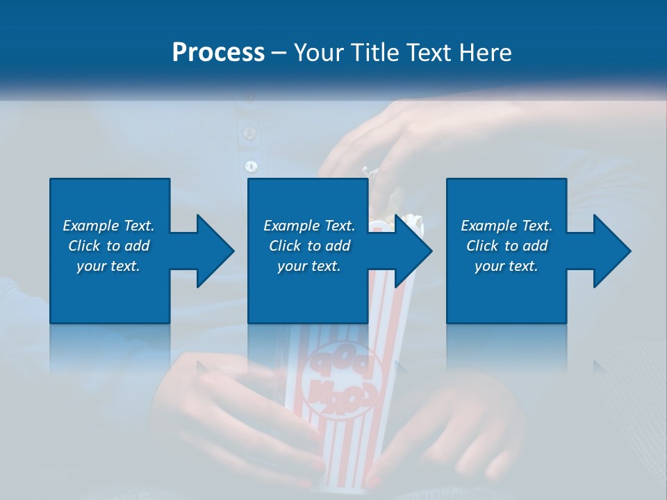 A Person Sitting In A Chair Holding A Bag Of Popcorn PowerPoint Template